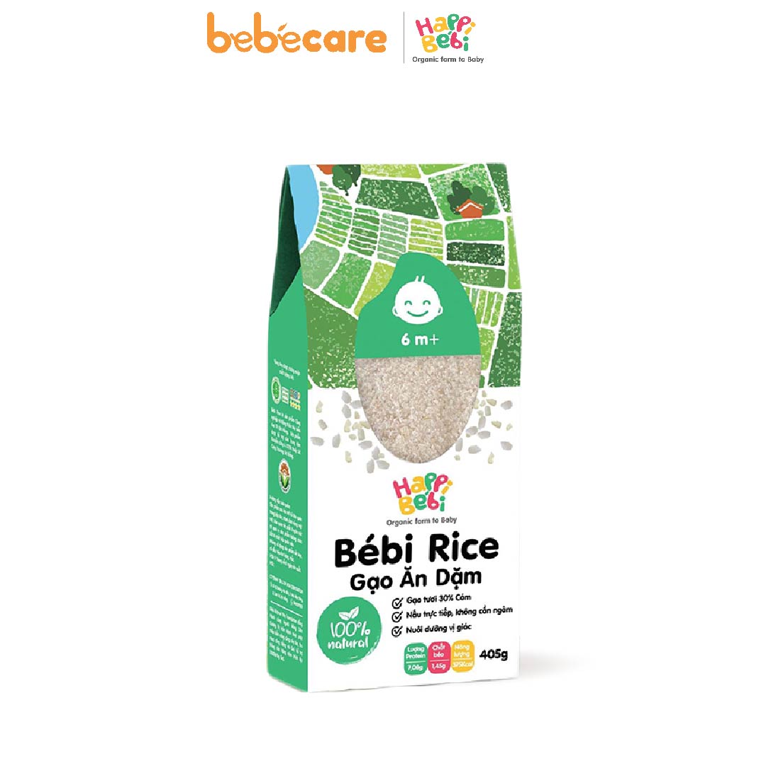 Organic Life (1080)-Gạo vỡ cám mầm hữu cơ cho bé từ 6 tháng Bebi Rice 400g